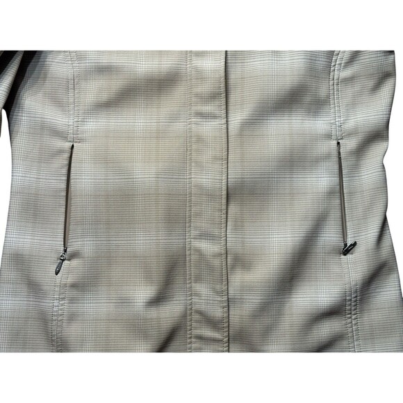 Woolrich Women’s L Softshell Hooded Jacket Beige Stone Fleece Lined Coat - Picture 12 of 16